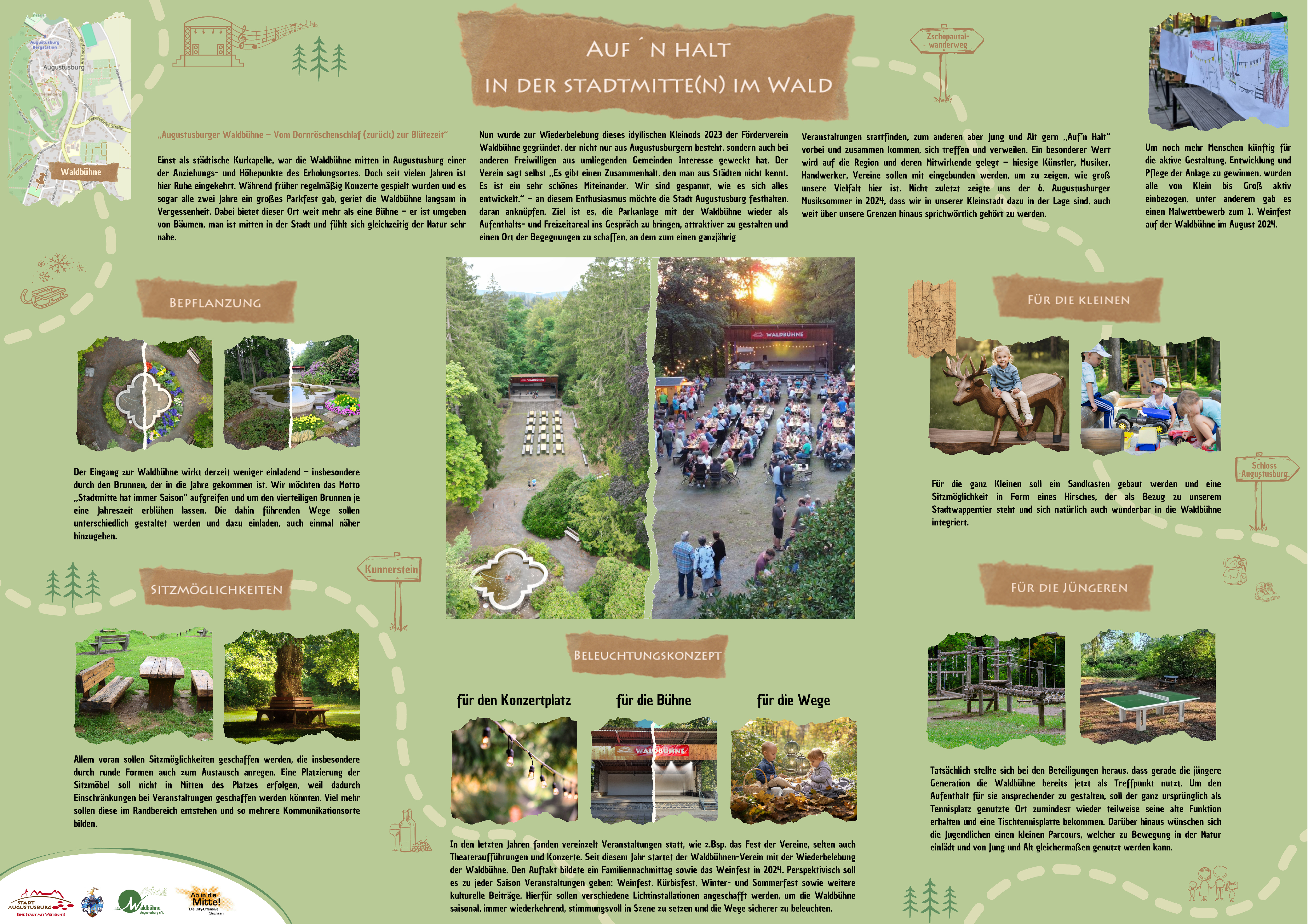 Auf'n Halt - in der Stadtmitte(n) im Wald