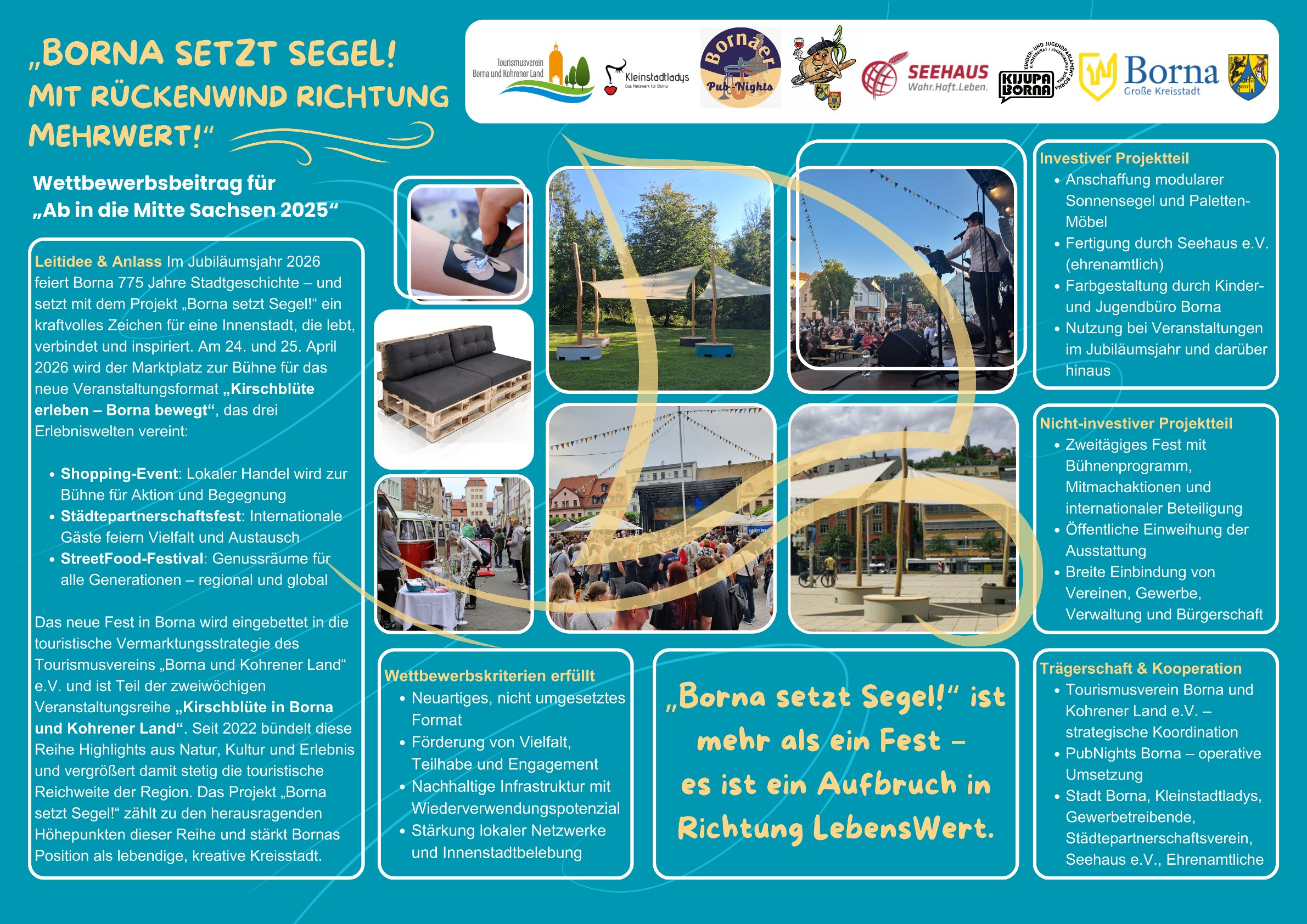 „Borna setzt Segel! Mit Rückenwind Richtung MehrWert!“